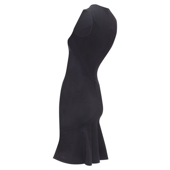 Stella McCartney cotton blend kick flare hem fitted dress - Picture 6 of 6